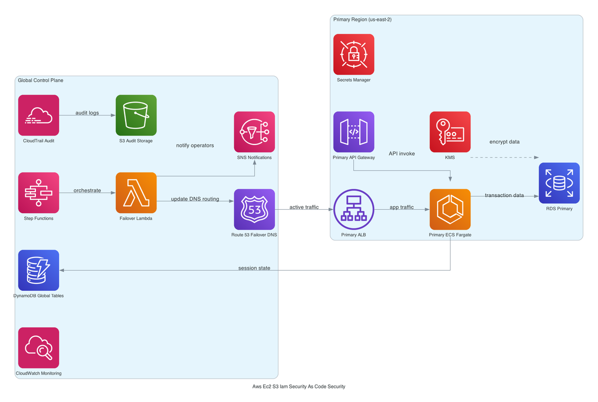 AWS CDK KMS Encryption with IAM Roles: One Stack for EC2, S3, and RDS